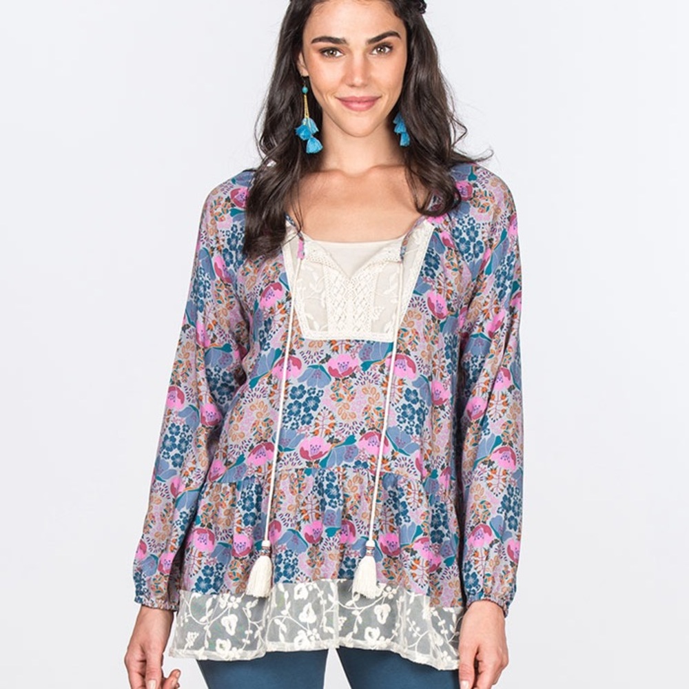 Matilda Jane floral tunic -large